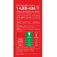 Декоративна лампа LED лампа 6W яскраве світло G45 Е14 220V (1-LED-434)