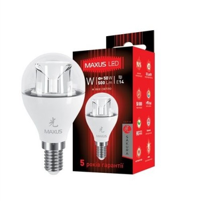 Декоративна лампа LED лампа 6W м'яке світло G45 Е14 220V (1-LED-435)