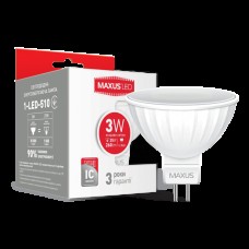 Точечная лампа LED лампа MAXUS MR16 3W яркий свет 220V GU5.3 AP (1-LED-510) (NEW)