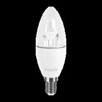 Декоративна лампа LED лампа MAXUS C37 6W яскраве світло 220V E14 (1-LED-532) (NEW)