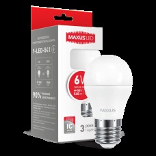 Декоративная лампа LED лампа MAXUS G45 6W мягкий свет 220V E27 (1-LED-541) (NEW)