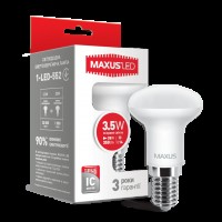 Рефлекторна лампа LED лампа MAXUS R39 3.5W яскраве світло 220V E14 (1-LED-552) (NEW)