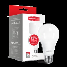 Лампа общего назначения LED лампа MAXUS A65 12W яркий свет 220V E27 1-LED-564) (NEW)