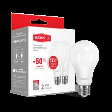 Набор LED ламп MAXUS A65 12W мягкий свет 220V E27 (по 2 шт.) (2-LED-563-P) (NEW)