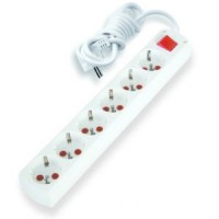 6-позиційний подовжувач із заземленням, вимикачем, UPS Viko