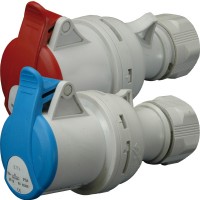 Кабельна розетка ES-1632 IP44 (16A, 230V, 2P+PE), 4482000, ETI