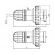 Вилка кабельна IP67 32A 3P+E+N 400V, ДКС