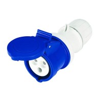 Розетка кабельная IP44 16A 2P+E 230V, ДКС