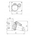 Розетка для накладного монтажа с механической блокировкой и верхним расположением разъема IP67 32А 3P+E 400В, ДКС