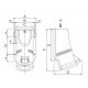 Розетка для накладного монтажу IP44 16A 3P+E+N 400V, ДКС