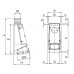 Розетка для накладного монтажа IP67 125 A 3P+E 400V, ДКС