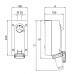 Розетка для накладного монтажа с механической блокировкой и боковым расположением разъема IP67 16А 3P+E 400В, ДКС