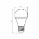 LED Лампа ЕКО серія 'D' А50 7W E27 4000K EUROLAMP LED-A50-07274(D)