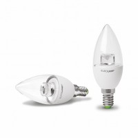 LED Лампа ЕКО серия 'D' CL прозора 6W E14 3000K EUROLAMP LED-CL-06143(D)