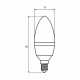LED Лампа ЕКО серія 'D' CL прозрачна 6W E14 3000K EUROLAMP LED-CL-06143(D)