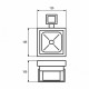 LED COB Прожектор із датчиком руху 10W 6500K LED-FL-10 (sensor), EUROLAMP