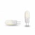 LED Лампа капсульна Plastic G4 2W G4 3000K 12V EUROLAMP LED-G4-0227(12)P