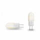LED Лампа капсульна Plastic G4 2W G4 3000K 220V EUROLAMP LED-G4-0227(220)P