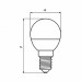 LED Лампа ЕКО серия 'D' G45 прозора 5W E14 3000K EUROLAMP LED-G45-05143(D)