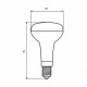 LED Лампа ЕКО серія 'D' R39 5W E14 3000K EUROLAMP LED-R39-05142(D)