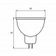 LED Лампа ЕКО серія 'D' SMD MR16 3W GU5.3 3000K EUROLAMP LED-SMD-03533(D)