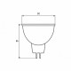LED Лампа ЕКО серія 'D' SMD MR16 5W GU10 3000K (200) EUROLAMP LED-SMD-05103(D)