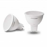 LED Лампа TURBO NEW MR16 5W GU5.3 3000K 12V EUROLAMP LED-SMD-05533(12)(T)
