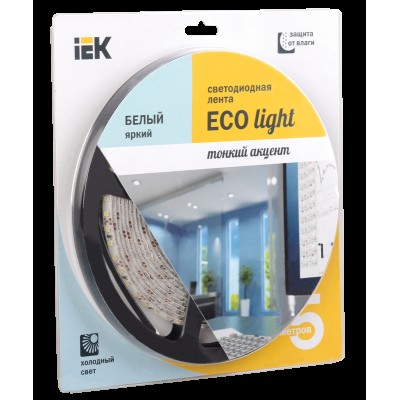 Лента LED 5м блистер LSR-3528W120-9.6-IP65-12V IEK-eco