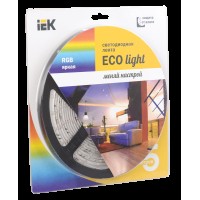 Стрічка LED 5м блістер RGB IP65 12V IEK-eco