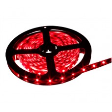 LED лента 3528 двойной плотности, герметичная, цвет красный, 120 светодиодов на метр