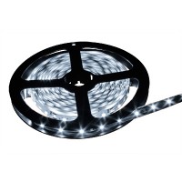 LED стрічка 3528 подвійна щільність, герметична, колір білий, 120 світлодіодів на метр
