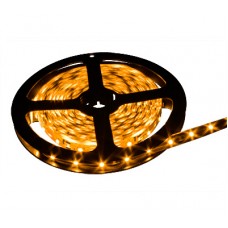 LED лента 3528 двойной плотности, не герметичная, цвет желтый, 120 светодиодов на метр