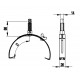 Коньковий напівкруглий тримач прутка з пластиковим затискачем, обміднений, ND2234, DKC