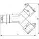 Адаптер двопроменевий ТS1012 2P+PE 16A 250B IP44 IEK