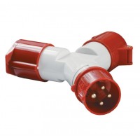 Адаптер двопроменевий TS1012-214 3Р+РЕ 16А 380В IP44 IEK
