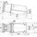 Розетка стационарная 3Р+PЕ 63А 380В IP54 IEK