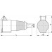 Розетка переносная 3Р+PЕ+N 32А 380В IP44 IEK
