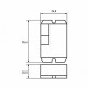 Датчик руху універсальний 100х360`, макс.8 м, IP44 ST-24WCS, EUROLAMP
