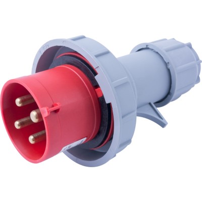 Силовая вилка переносная e.plug.024.32.67, 4п., 400В, 32А, IP 67, E.NEXT