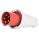 Силова вилка переносна e.plug.pro.5.63, 5п., 380В, ІР 67, 63А (035)