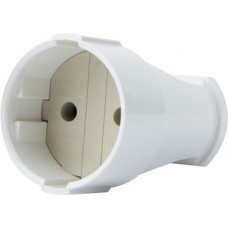 Розетка переносная e.socket.001.10.white, без з/к,10А белая, E.NEXT