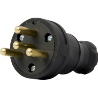 Силова вилка переносна каучукова e.plug.rubber.030.25, 4п. 25А, E.NEXT