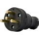 Силова вилка переносна каучукова e.plug.rubber.030.25, 4п. 25А, E.NEXT