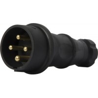 Силовая вилка переносная каучуковая e.plug.rubber.070.32, 4п., 32А, E.NEXT