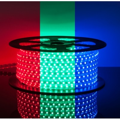 LED стрічка RGB 5050, герметична, 30 світлодіодів на метр