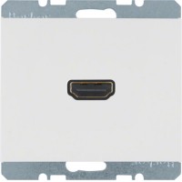 HDMI-розетка, підключення ззаду під кутом 90град., Пол.білізна, K.1 3315437009