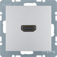HDMI-розетка, підключення ззаду під кутом 90град., Алюміній S.1 3315431404