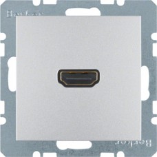 HDMI-розетка, подключение сзади под углом 90град., Алюминий S.1 3315431404