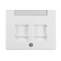 Накладка для суппортів під 2 модулі RJ12/RJ45, пол.білизна, ARSYS 11820069