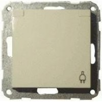 Розетка із з/к з кришкою FIORENA сл./кістка (Вінт) 16А/250В 22001303